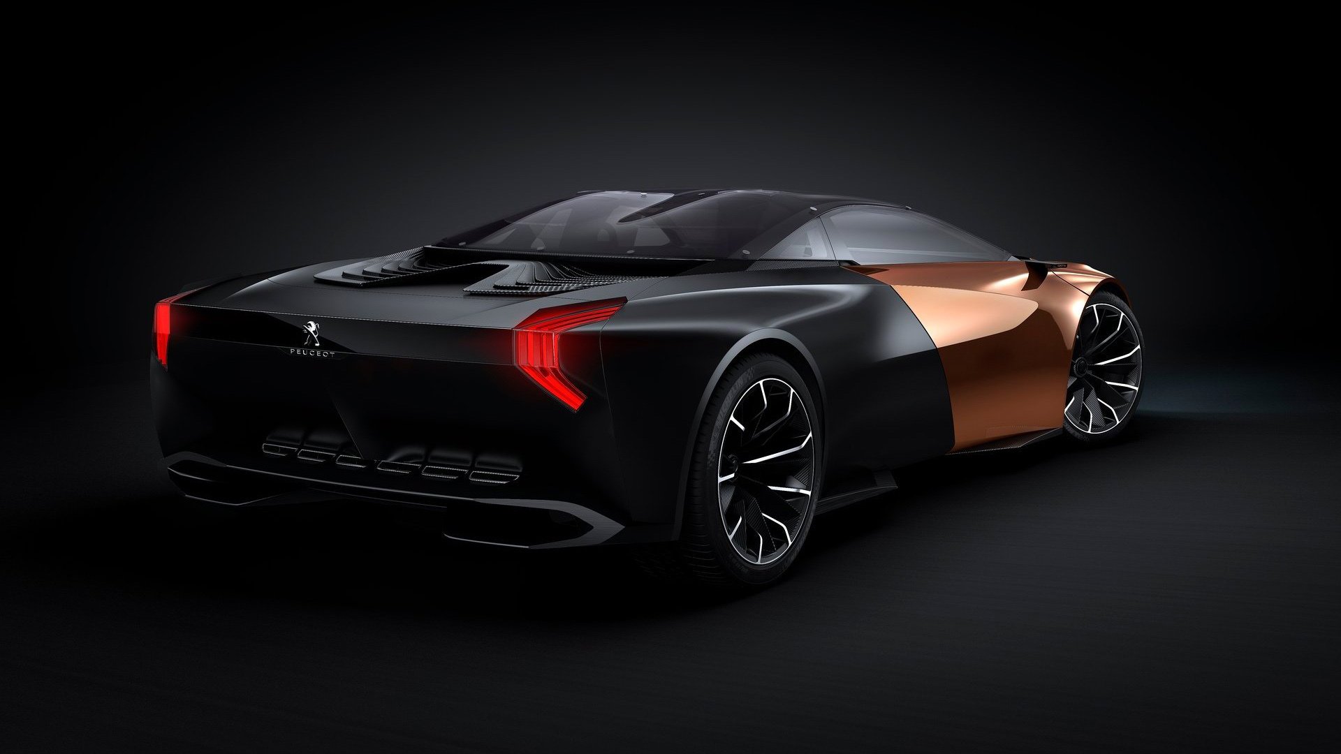 peugeot onyx concept samochód czarny