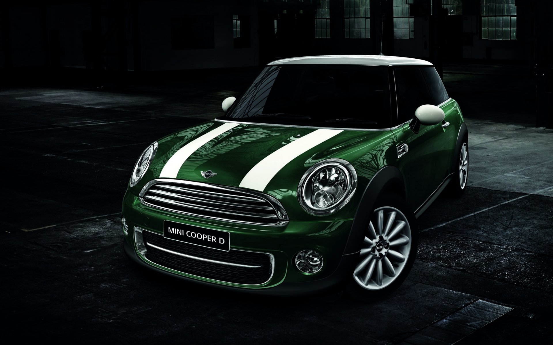 mini cooper mini cooper d coche coche verde rayas