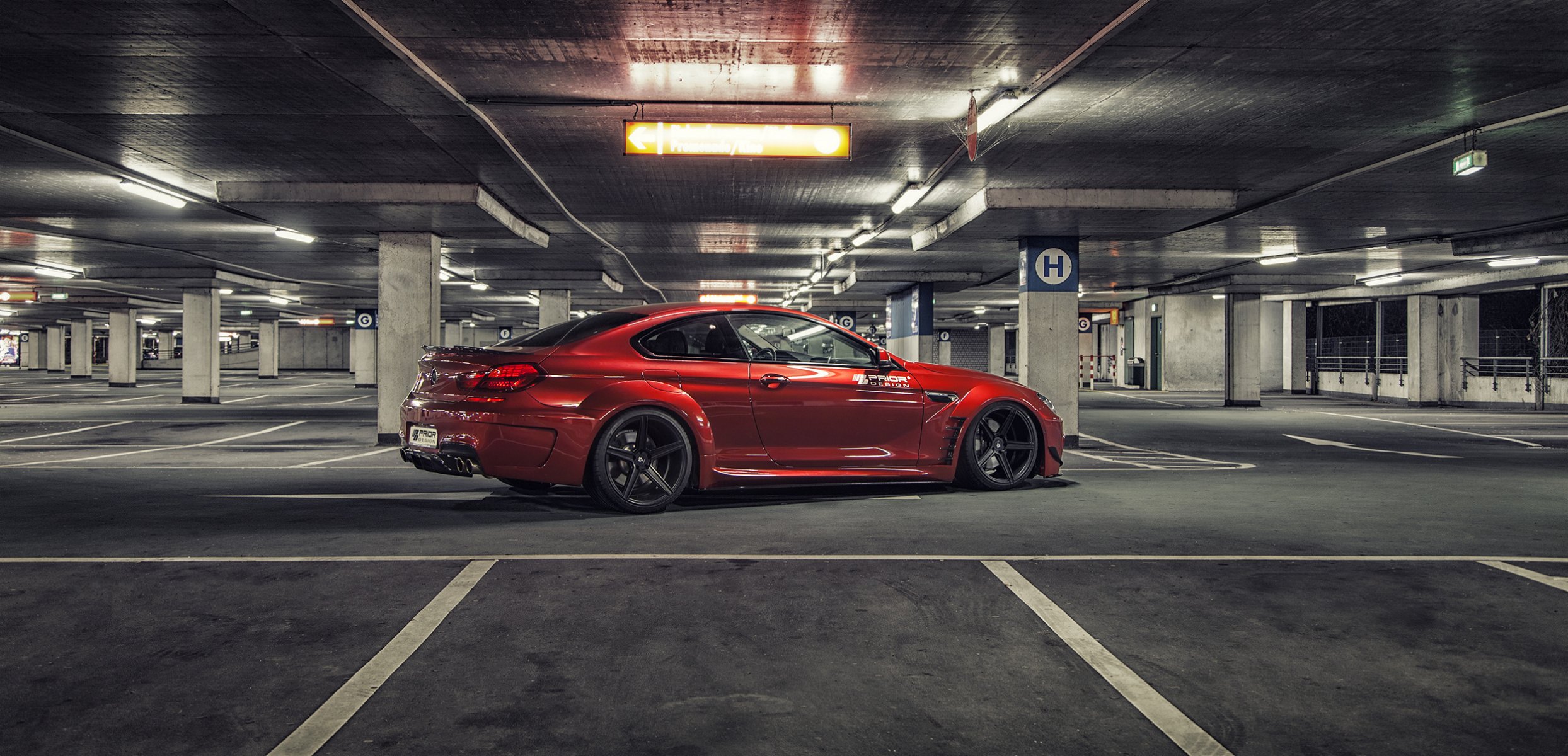 bmw m6 coche aparcamiento diseño tuning