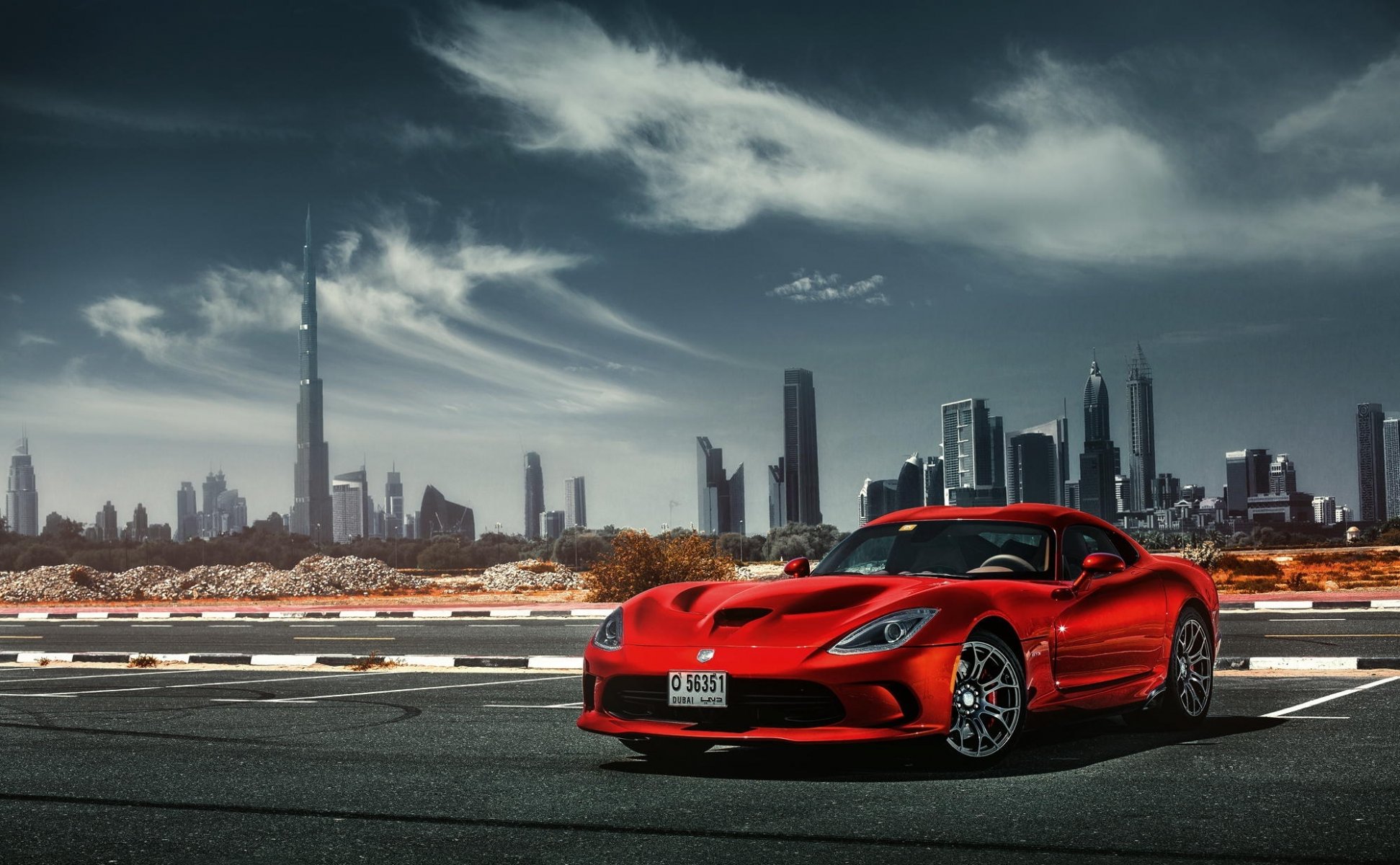 dodge viper sto sport samochód dubaj