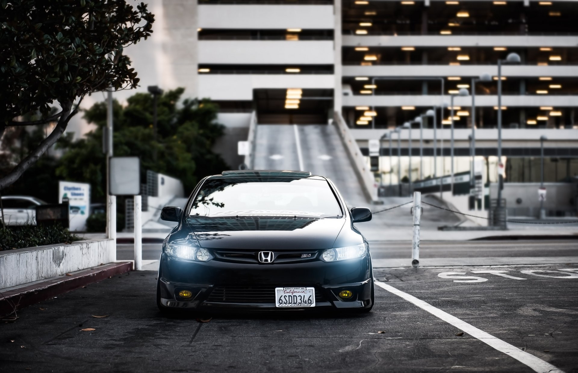 honda civic si noir avant position honda civic