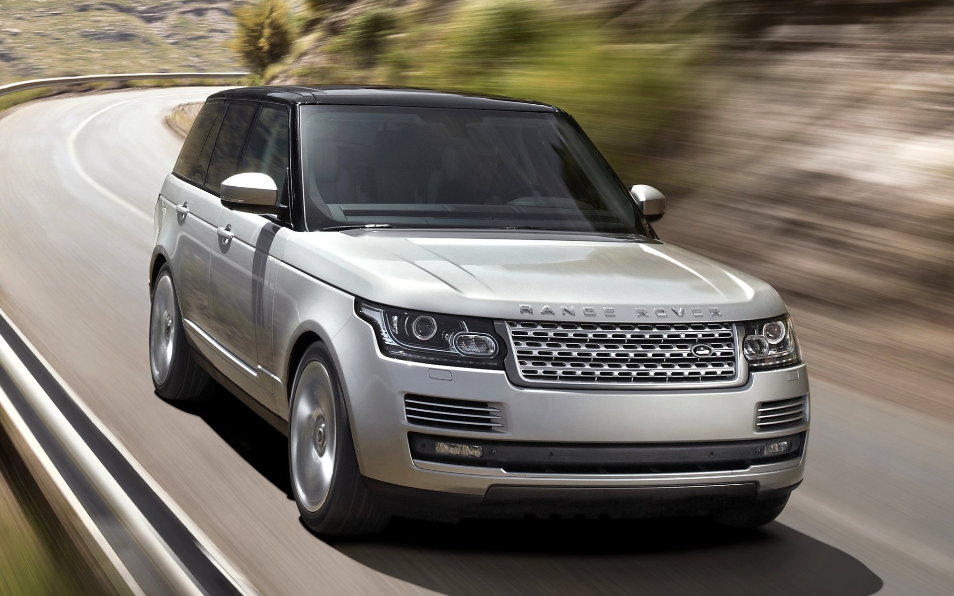 land rover range rover land rover range rover carretera frente