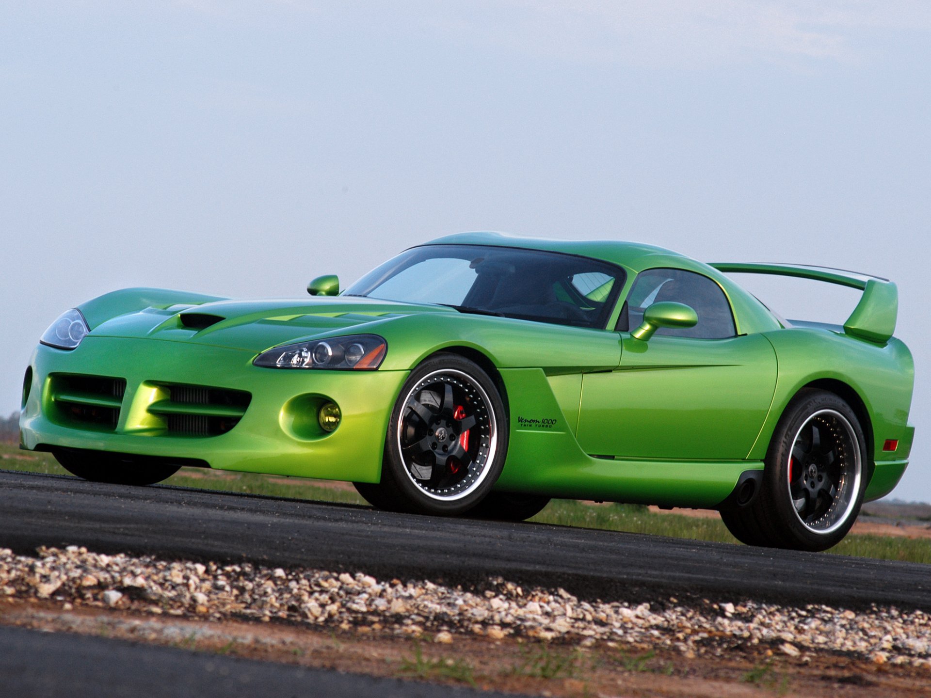 hennessy venom thousand twin turbo tuning dodge viper hundred green