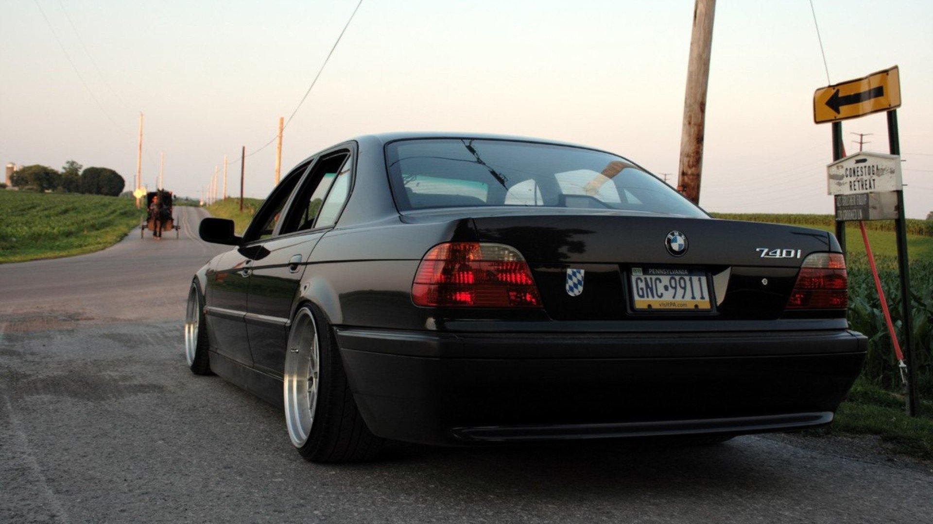 e38 bmw serie 7 boomer strada sette culo