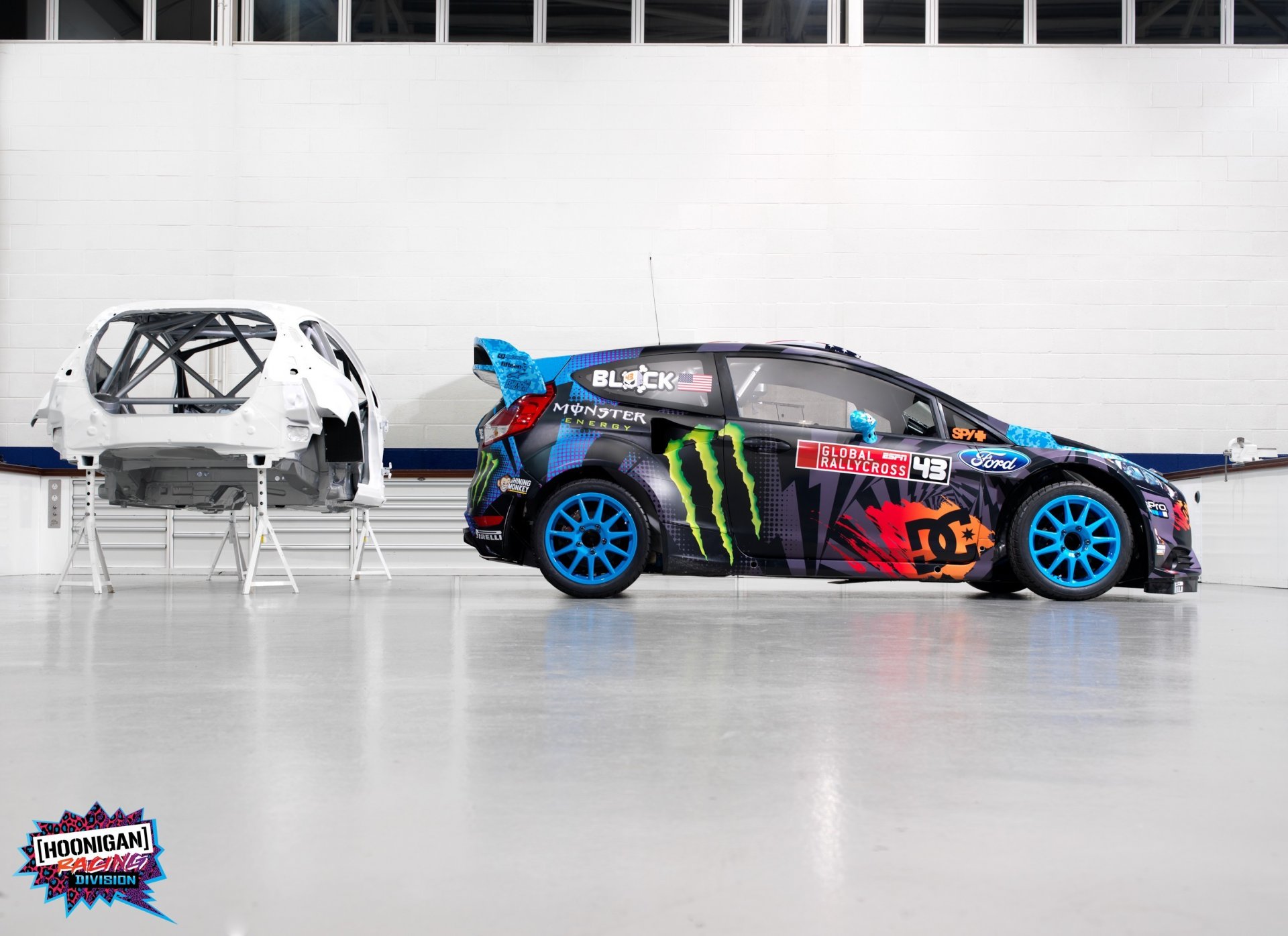 ford fiesta ken block hoonigan carrocería rally deportes wrc