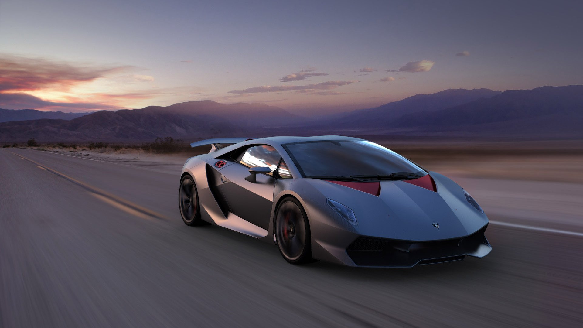 lamborghini sesto elemento суперкар горы пейзаж скорость