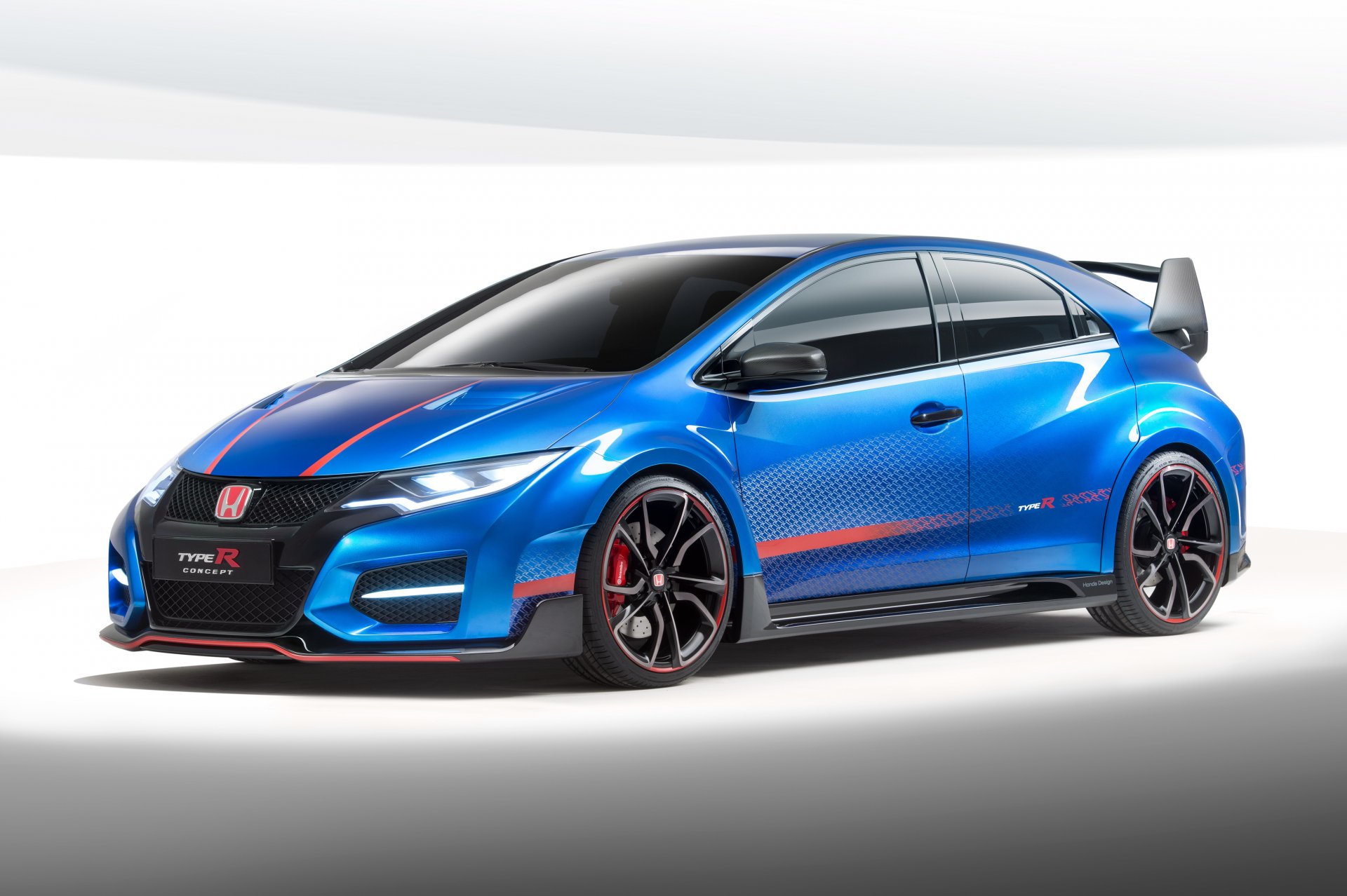 honda civic type r концепция синяя спортивная обвес