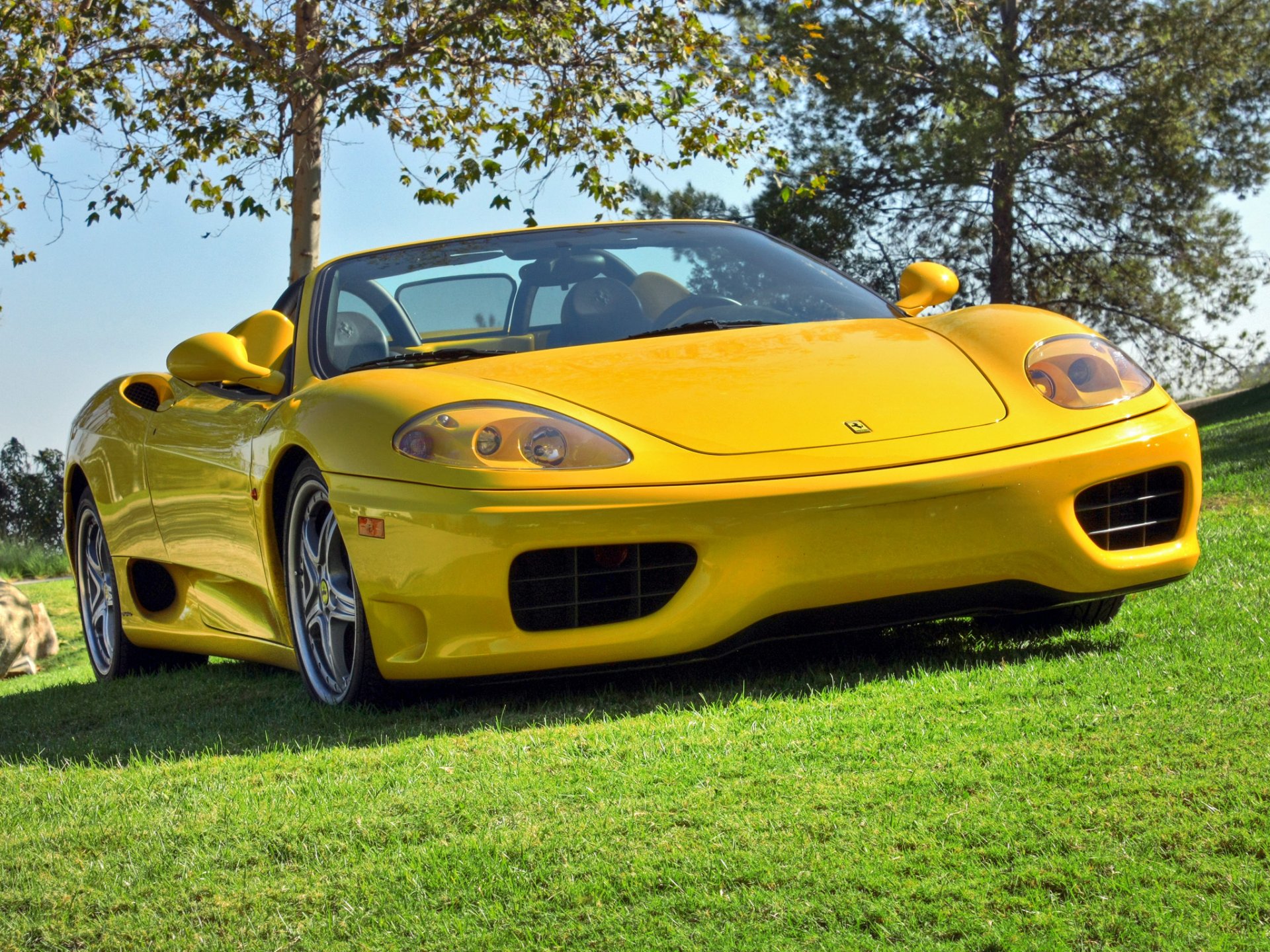 ferrari 360 araignée jaune ferrari araignée cabriolet