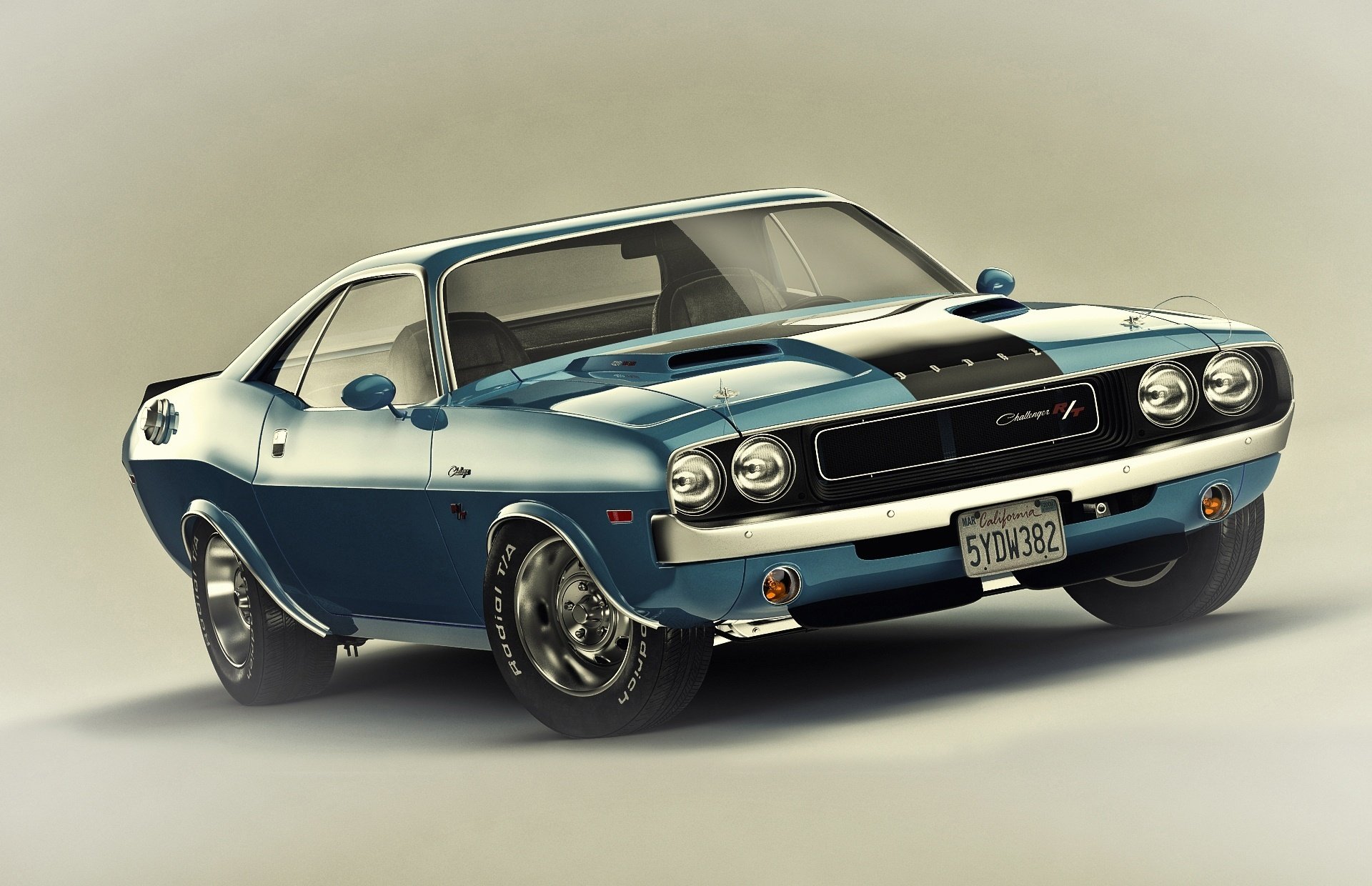 dodge challenger r/t muscle car