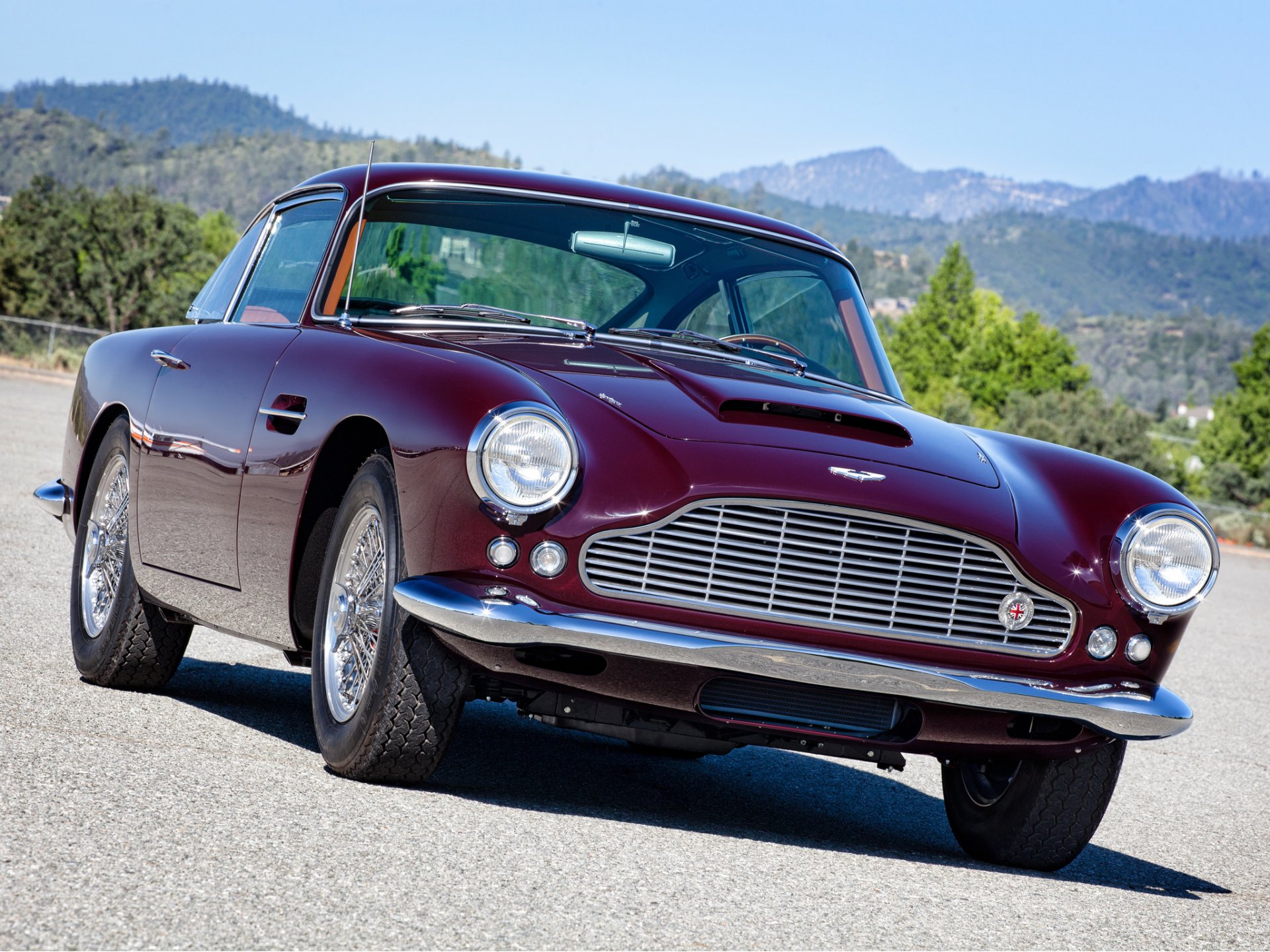 aston martin db4 1958 clásico retro aston martin frente faros