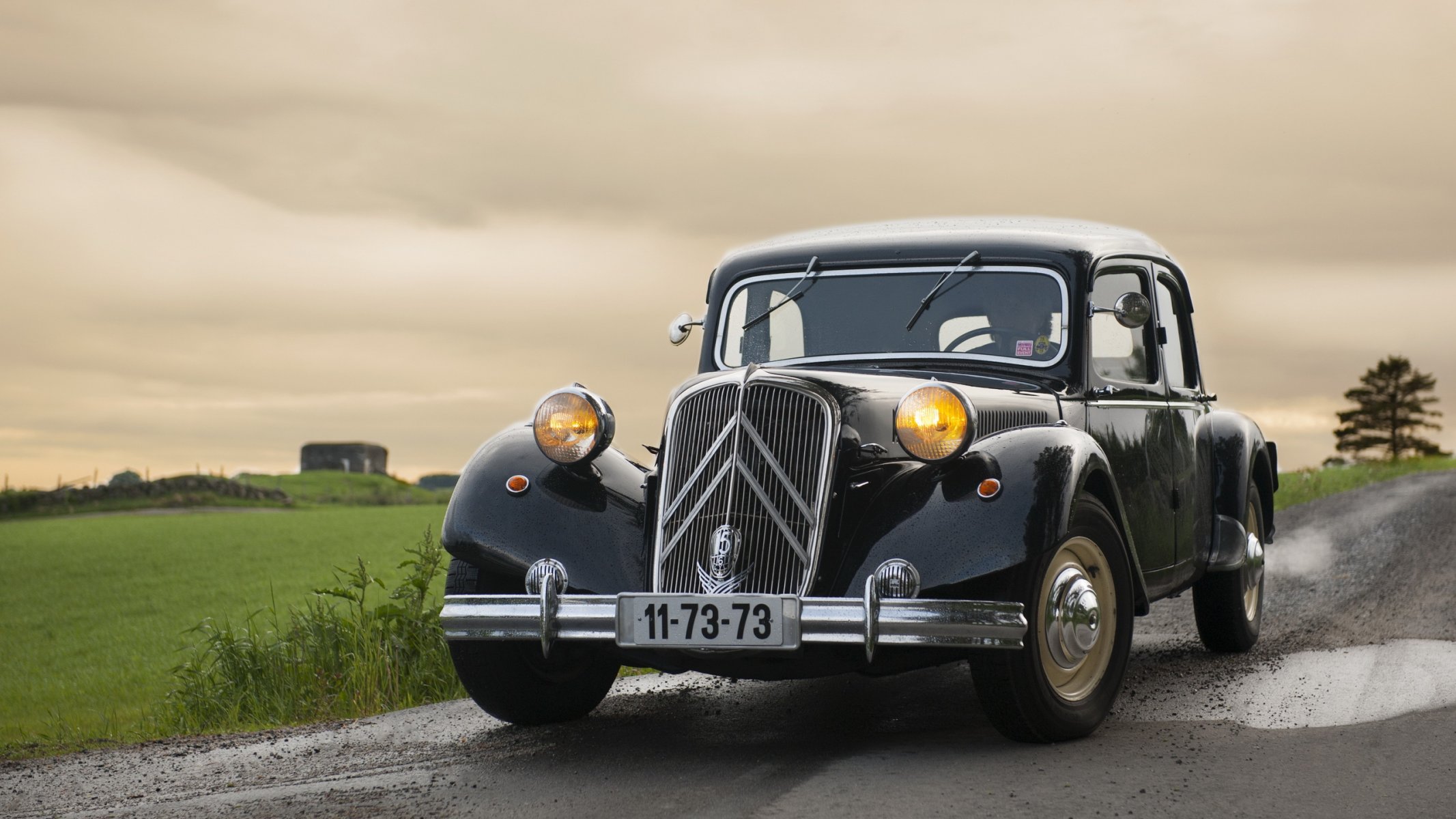 citroën 15-six 1952 samochód droga