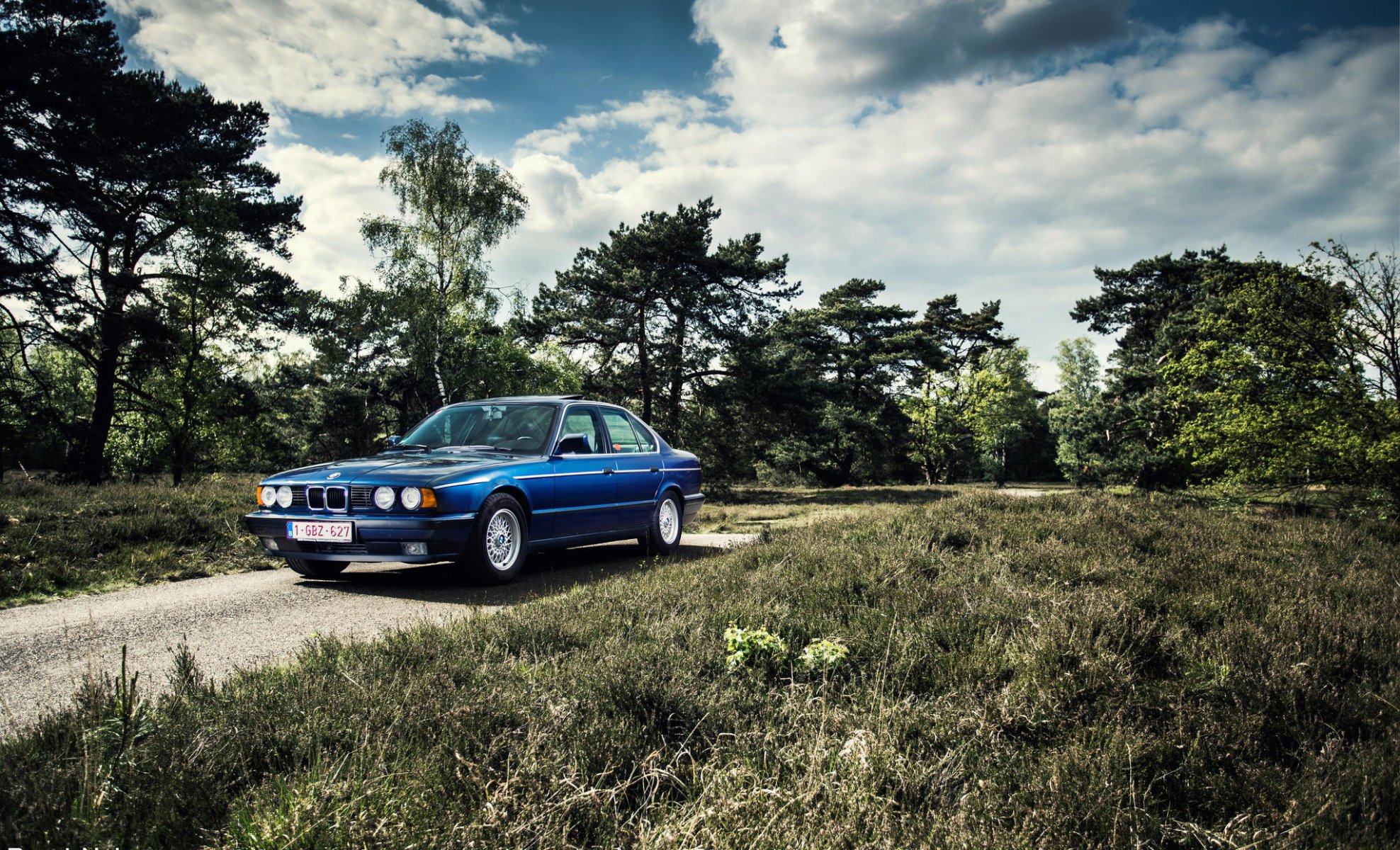 bmw e34 535i bmw classico blu