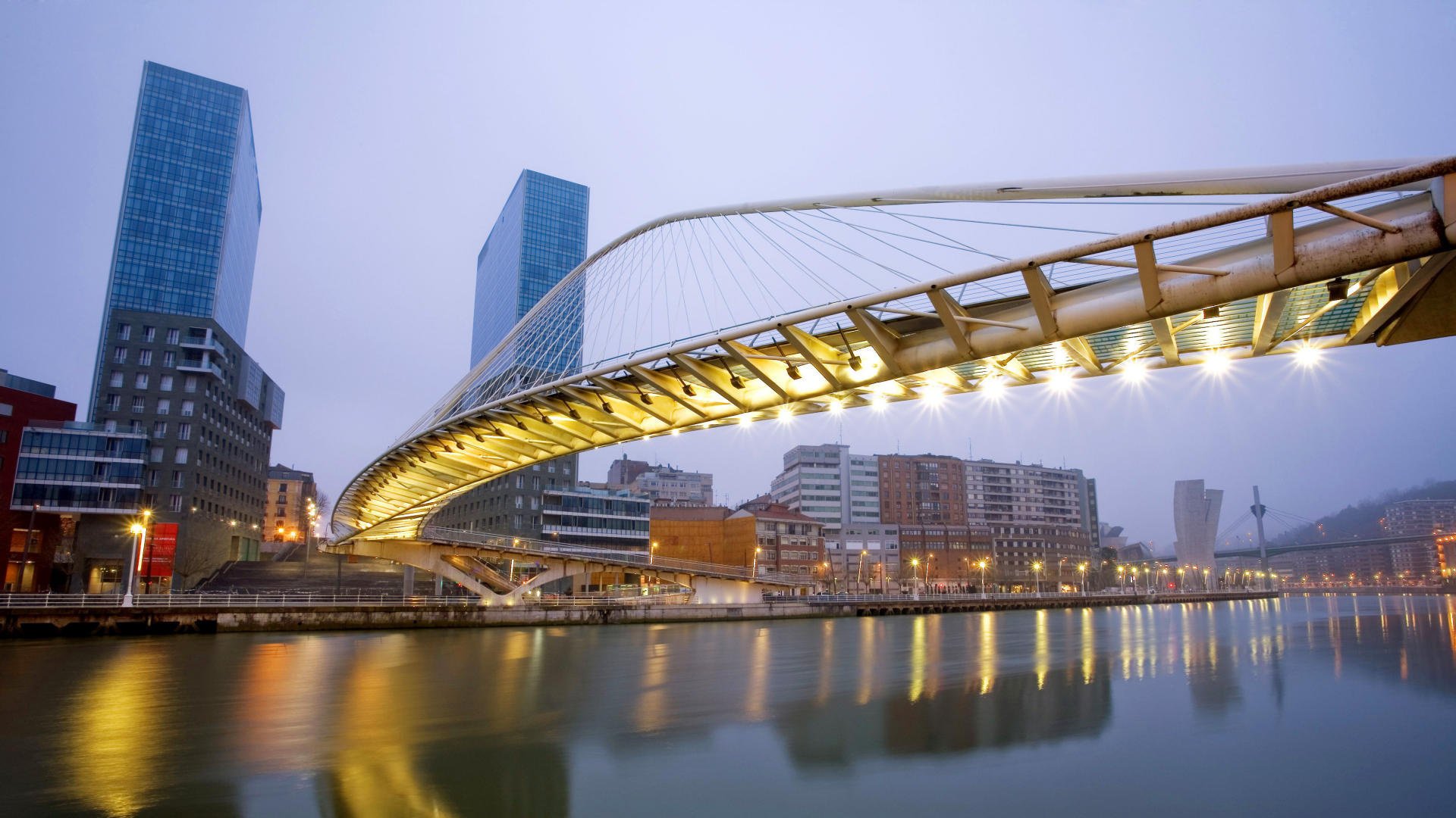 puente ciudad amanecer luces río reflexión belleza construcción rascacielos australia edificios paseo marítimo linternas cielo cielo nocturno luces de la ciudad