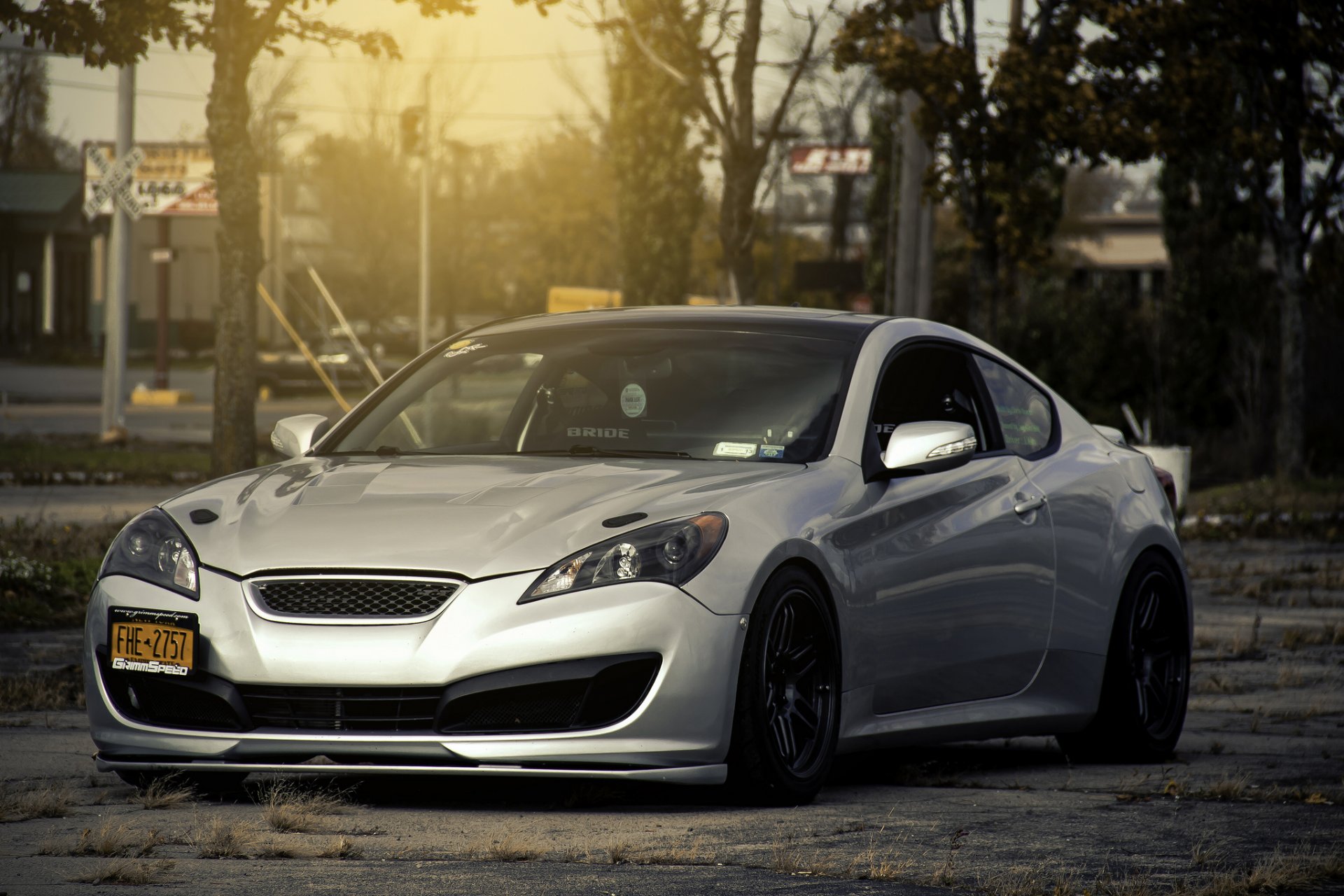 hyundai genesis coupe srebrny tuning hyundai srebrny