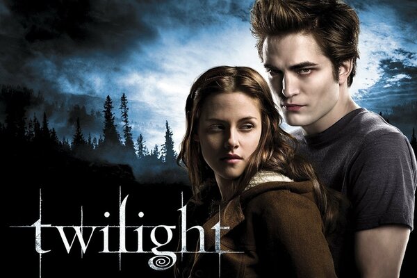 Twilight movie poster featuring Bella and Edward