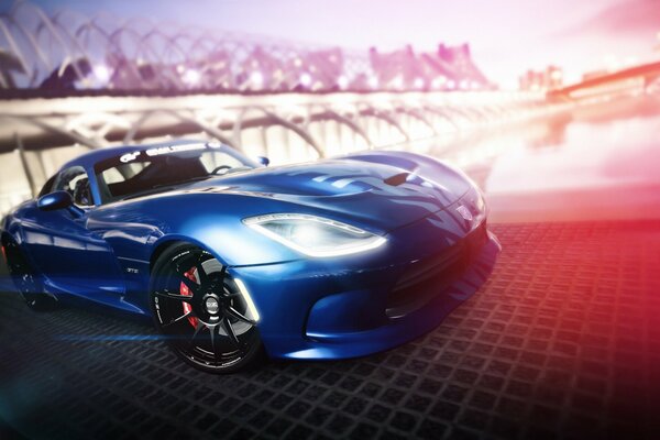 Blue Viper Dodge Viper w grze na PlayStation