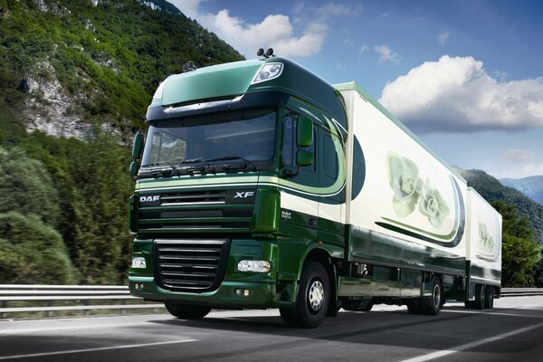 Desktop wallpaper truck daf xf105