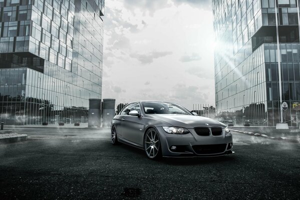 BMW E-93. Urban landscape