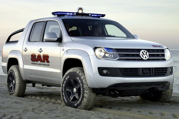 Volkswagen for difficult roads with a large open bogazhnik