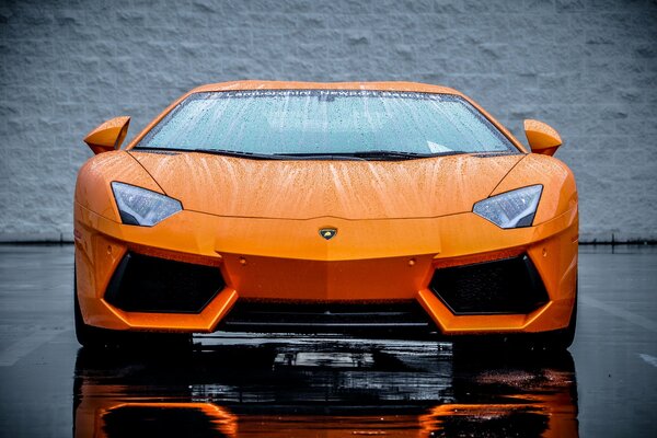 Fotos del lamborghini aventador lp700-4 naranja