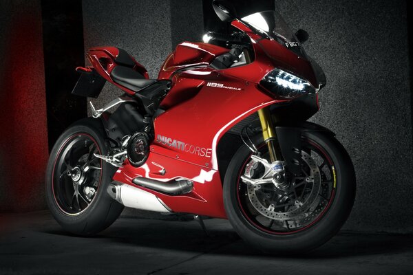 The red ducat looks very beautiful