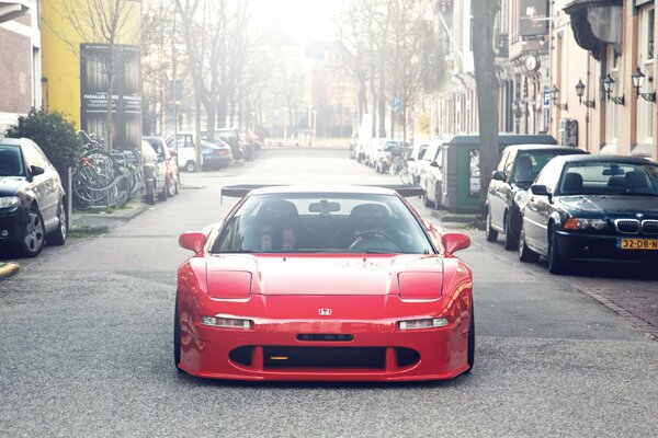 Red Japanese Racing Car