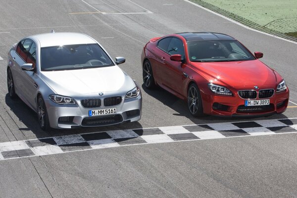 Bmw M5 i m6 coupe na starcie