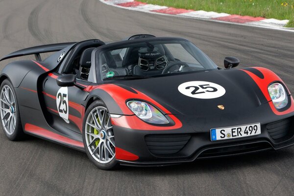 Pista de carreras, Porsche, techo abatible, prototipo