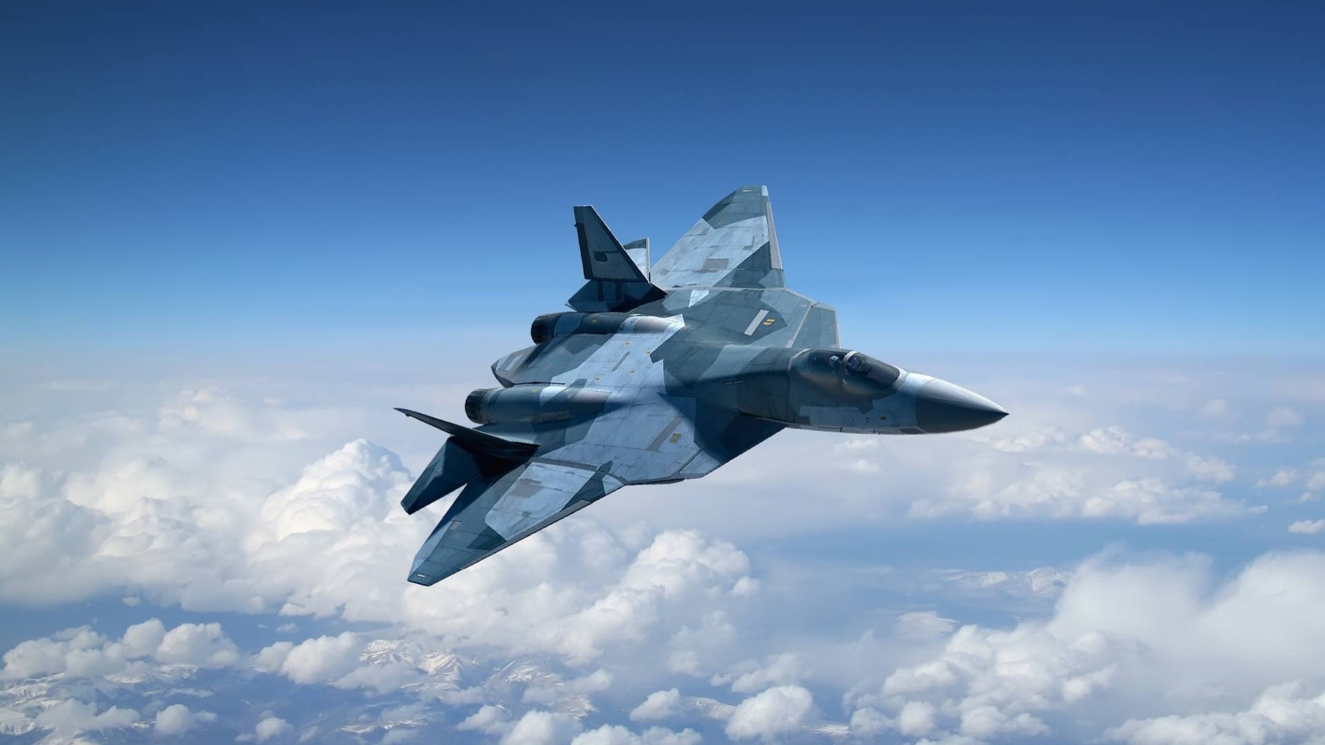 ciel avion nuage bleu sec pak fa t-50