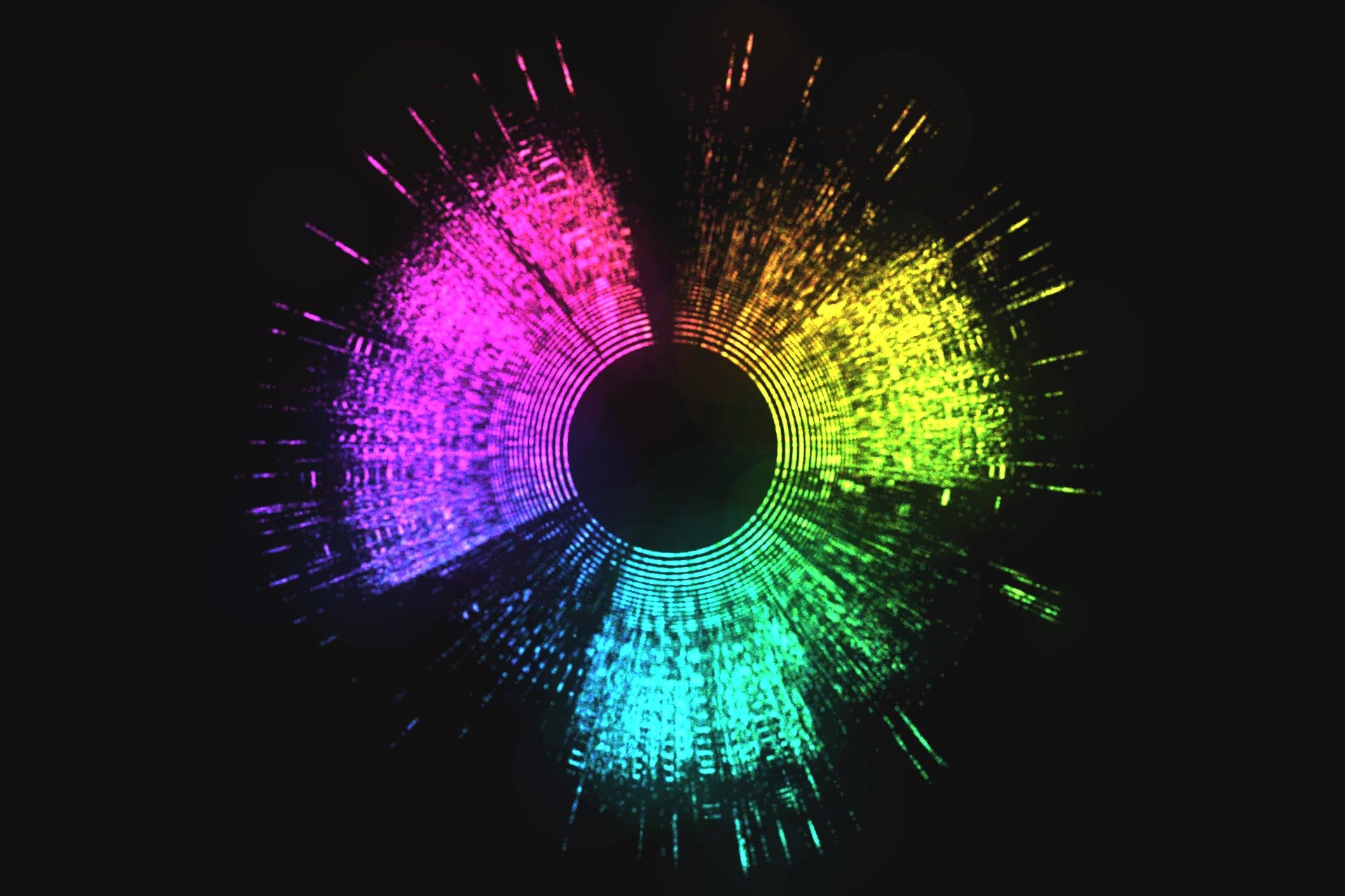 music dna circle colorfull rainbow