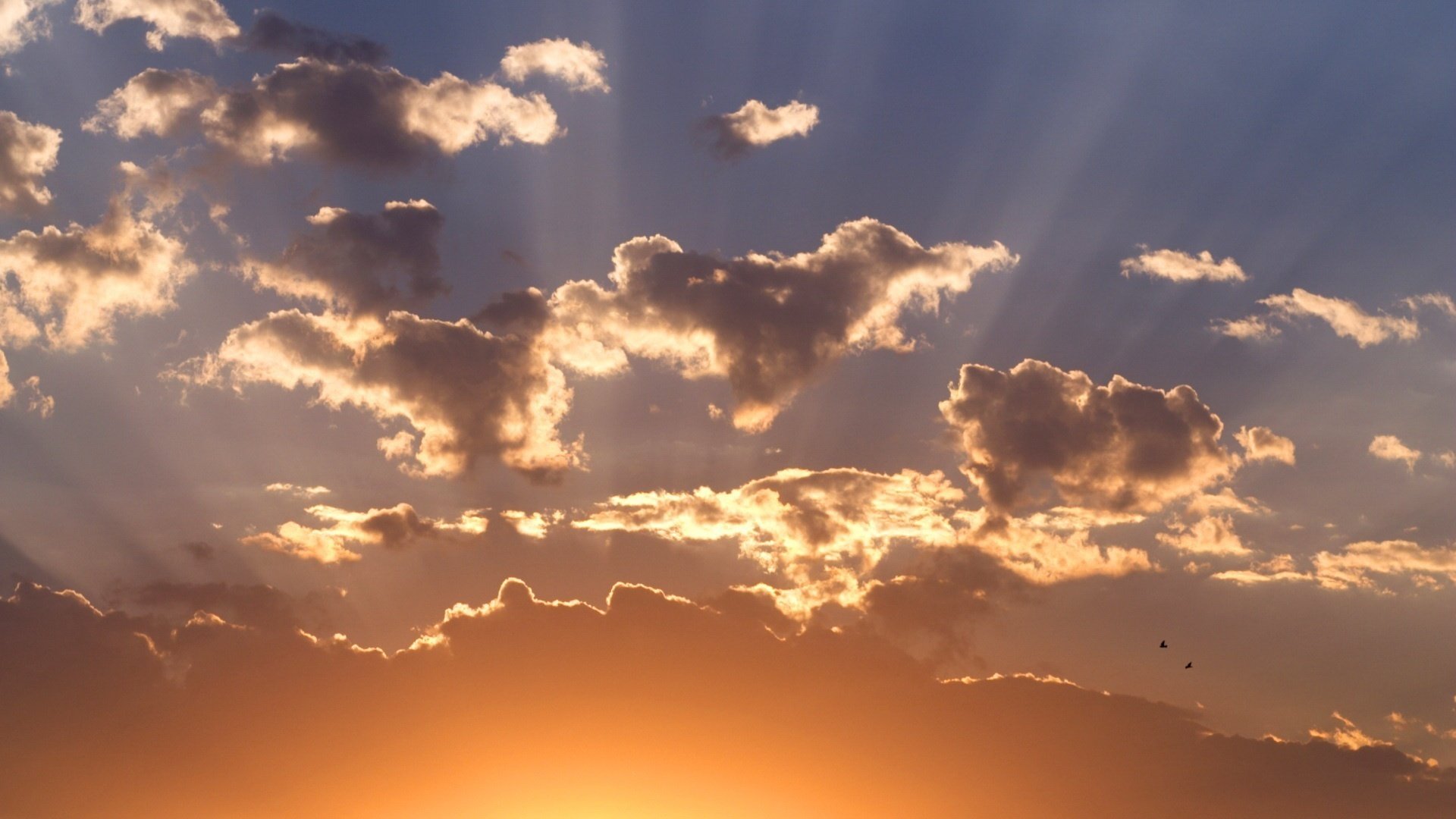 himmel wolken sonnenlicht sonnenuntergang