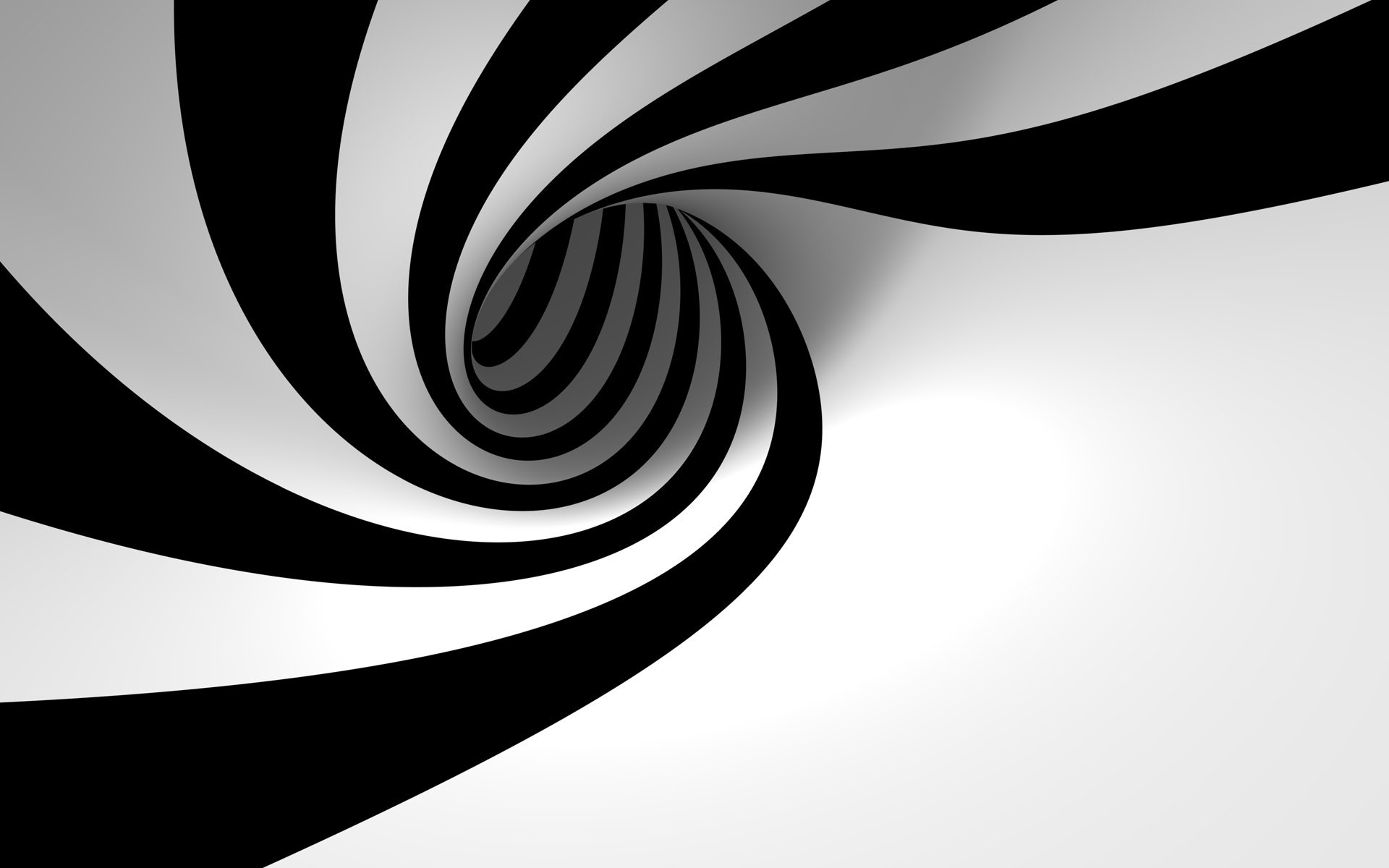 black and white spiral