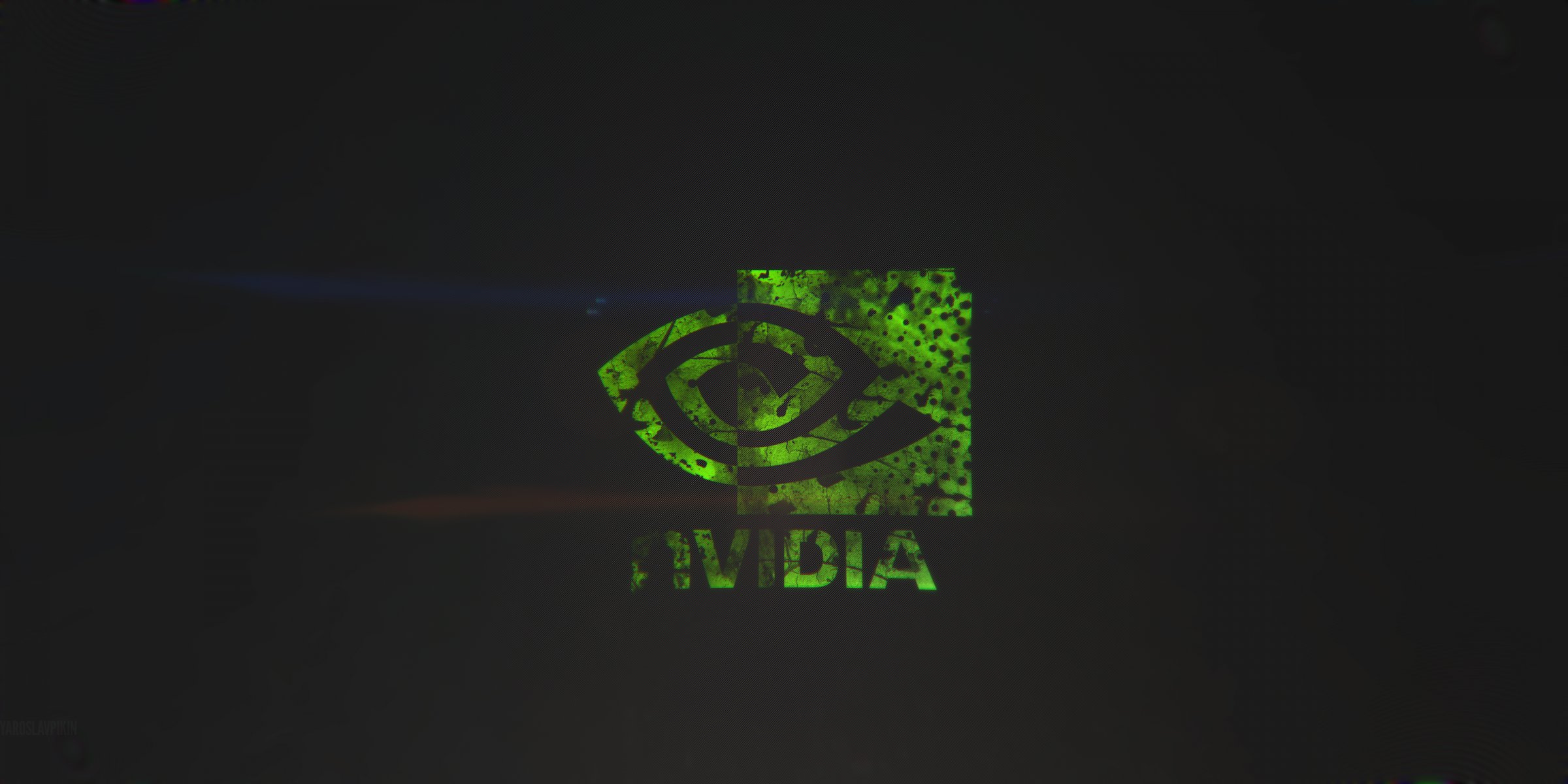 nvidia gtx logo verde nero