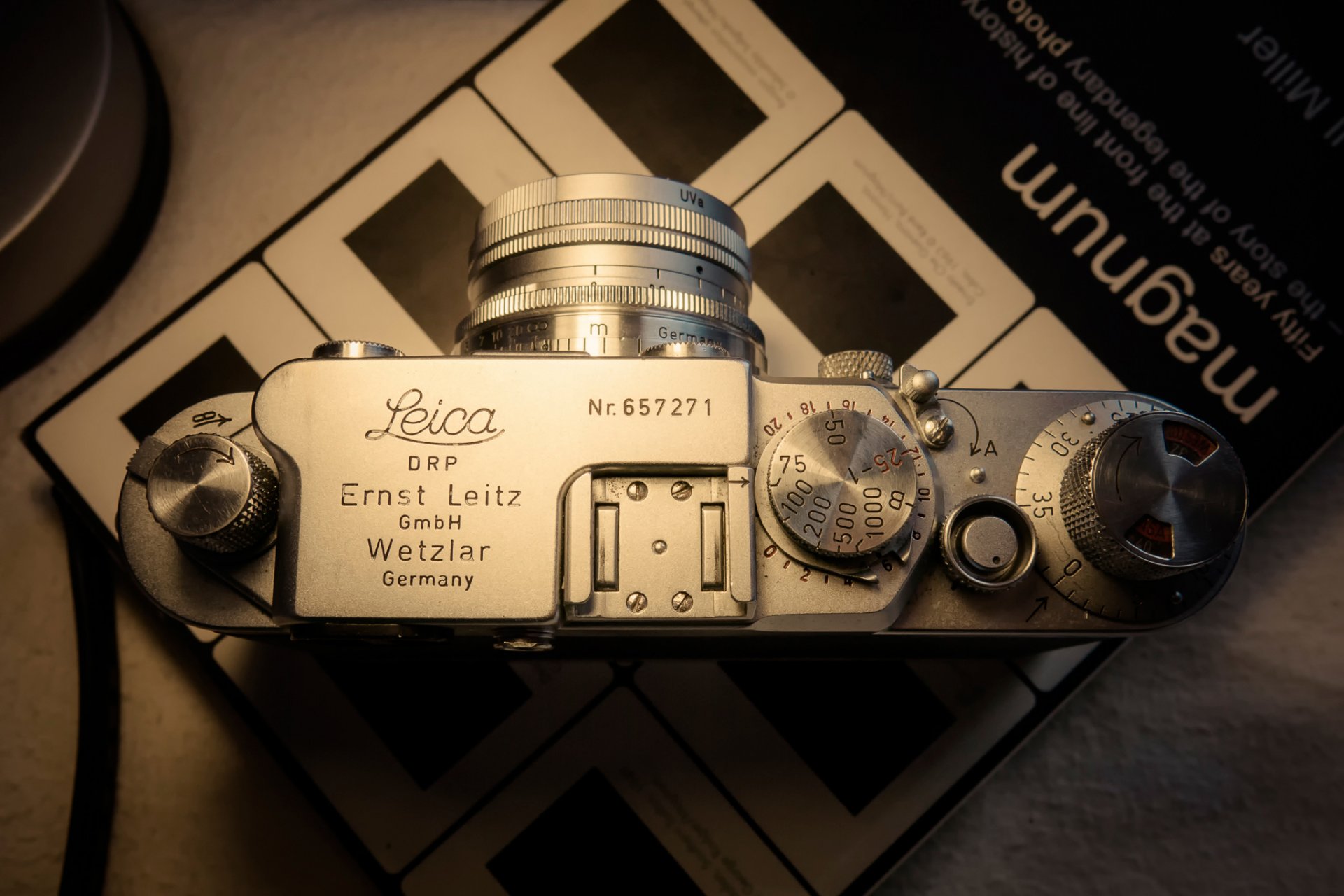 leica a camera top view