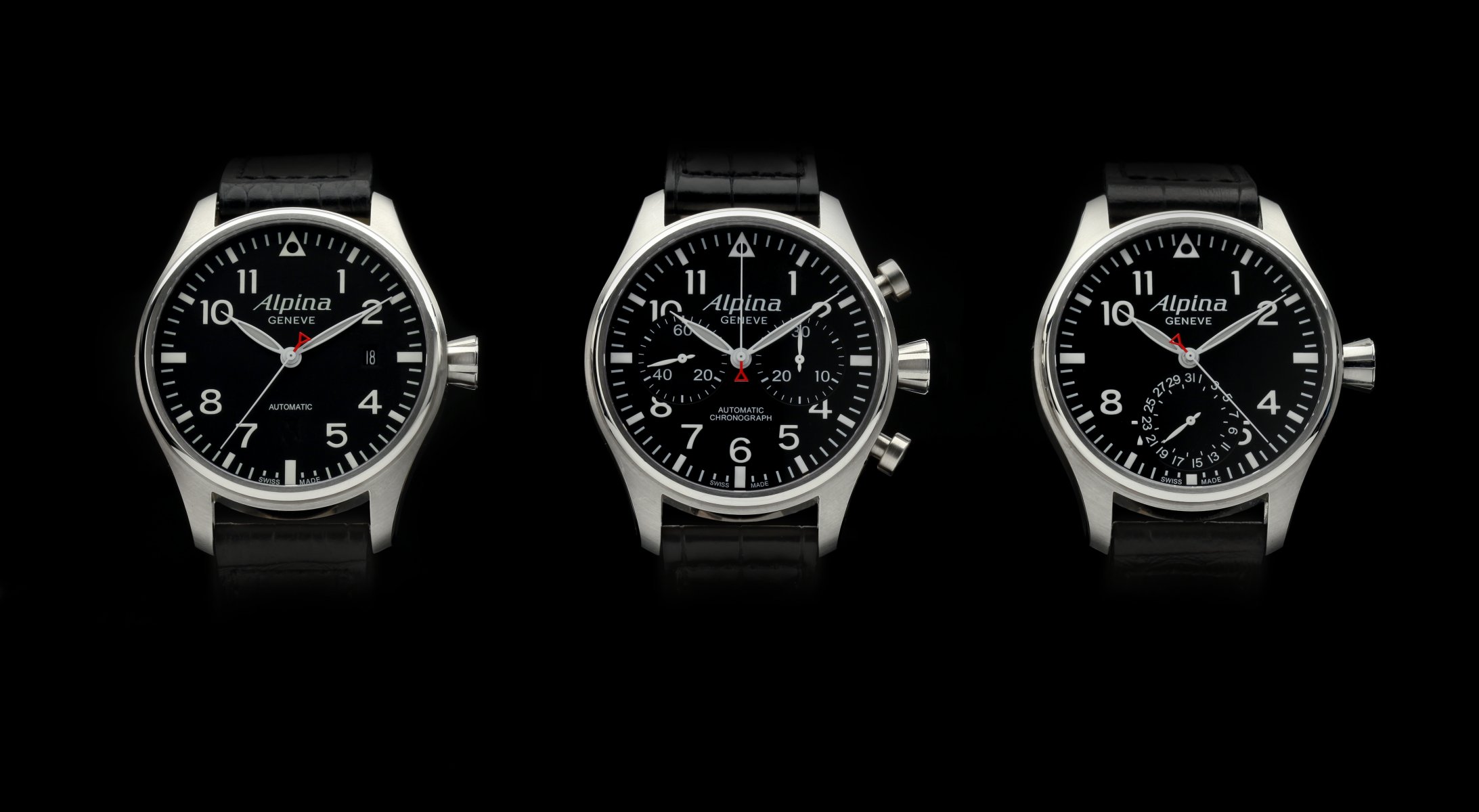 zegarek alpina startimer pilot trio