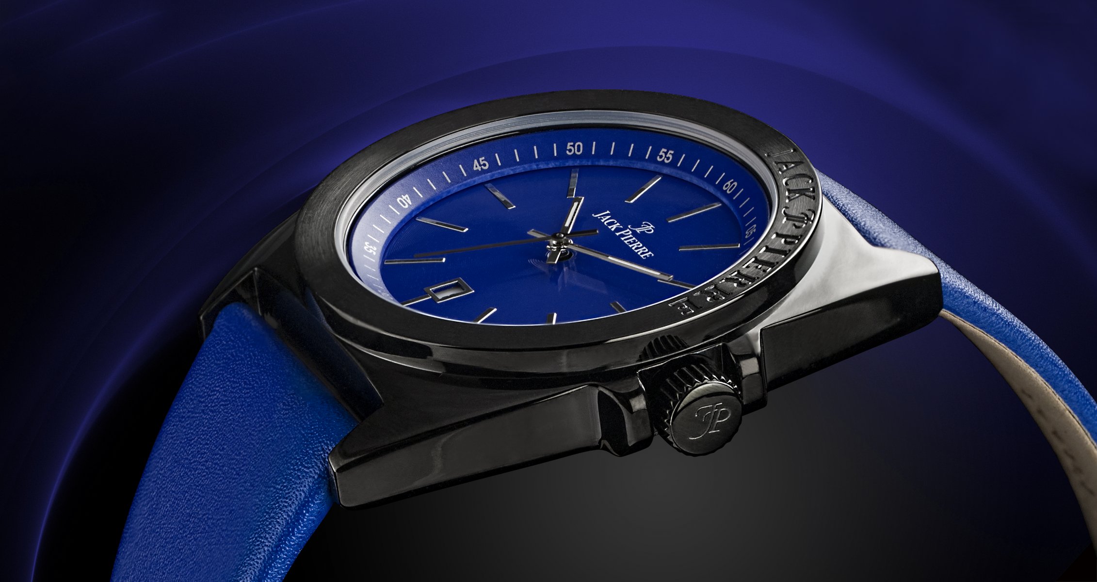 jack pierre orologio metallo blu