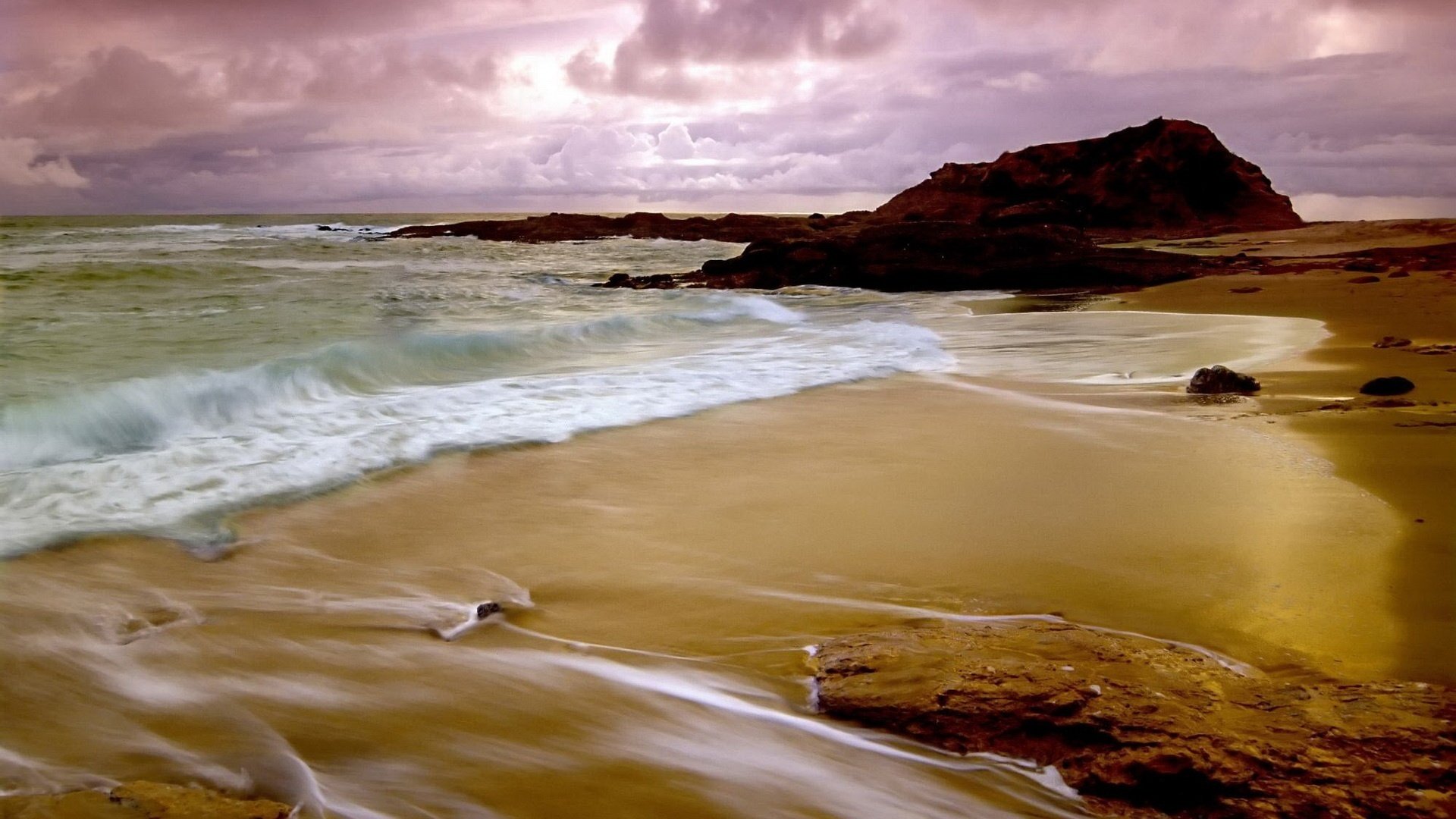 faune vagues de la mer sable eau côte mer vagues pierres roches horizon soirée surf plage nuages nature paysage