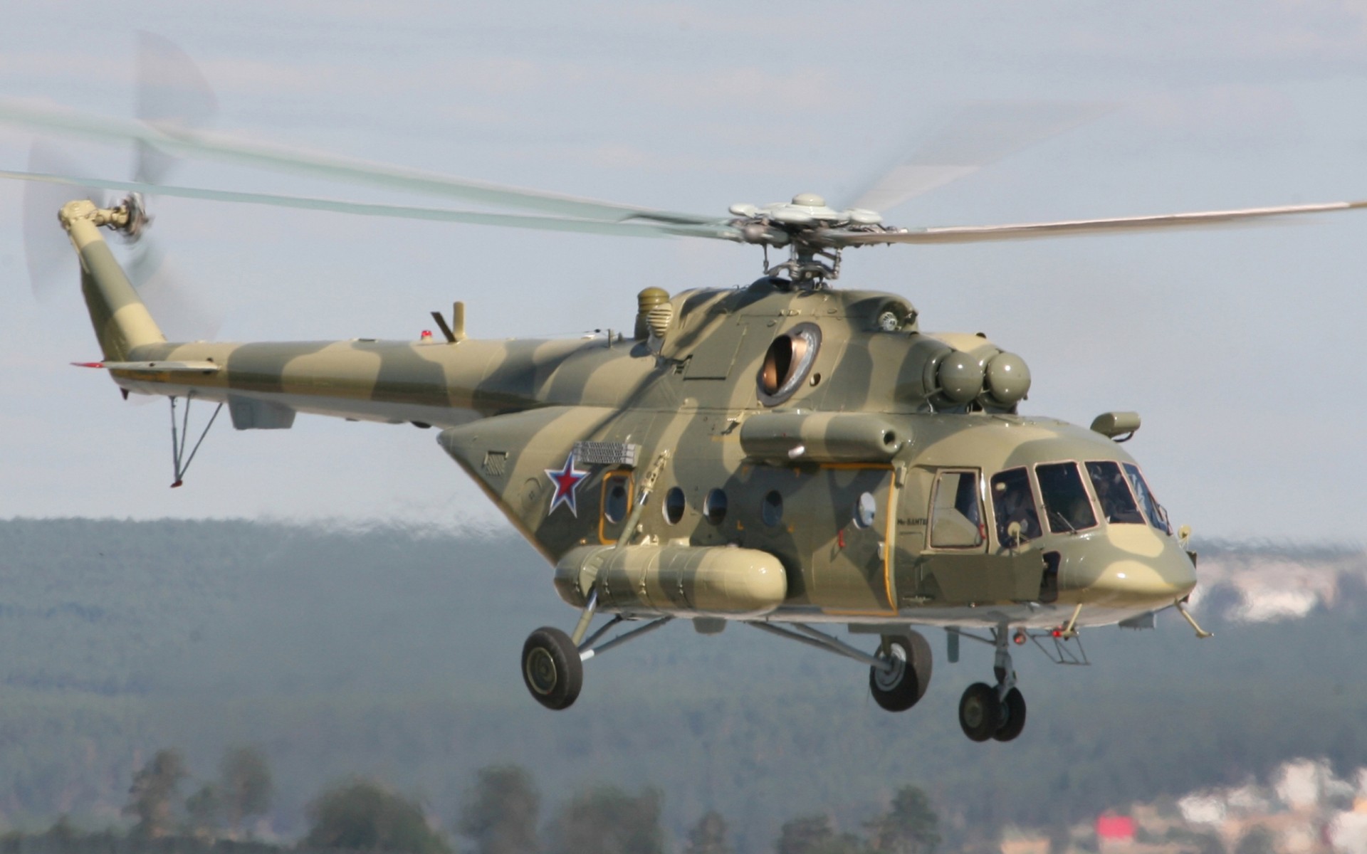 mi-8 millas amtsh palas helicóptero cielo estrella