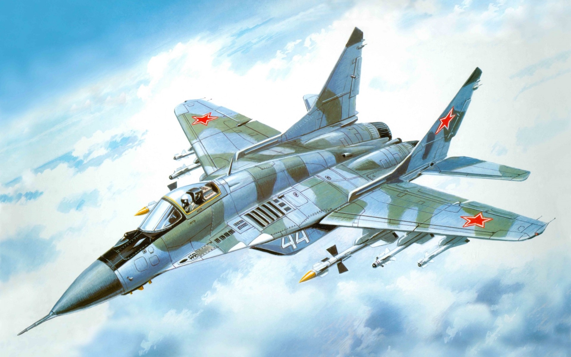 avion art russe mig-29 mig-29 soviétique