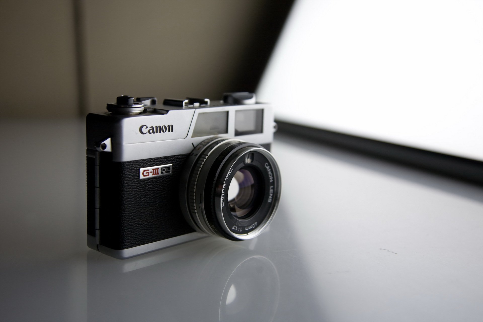 canon canonet ql17 the camera background