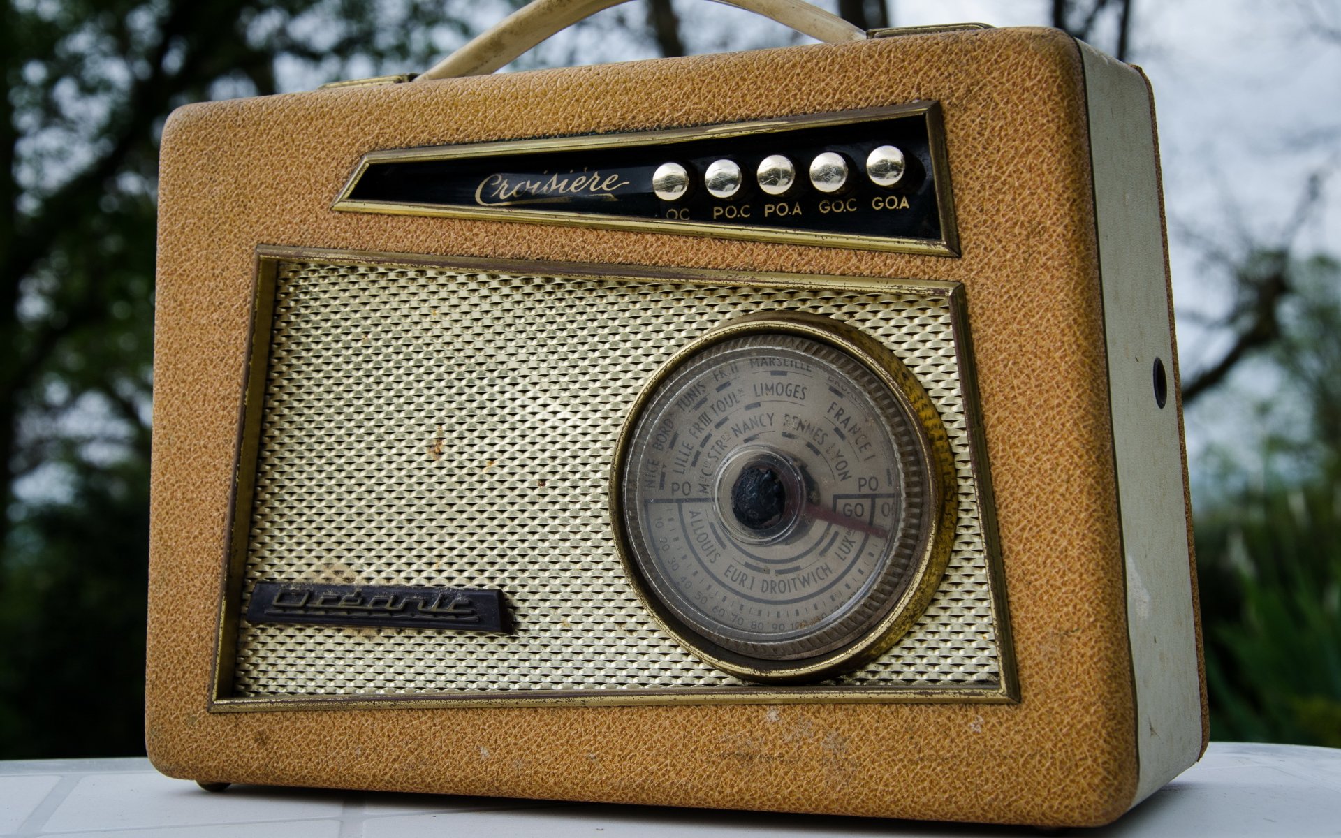 radio récepteur fond