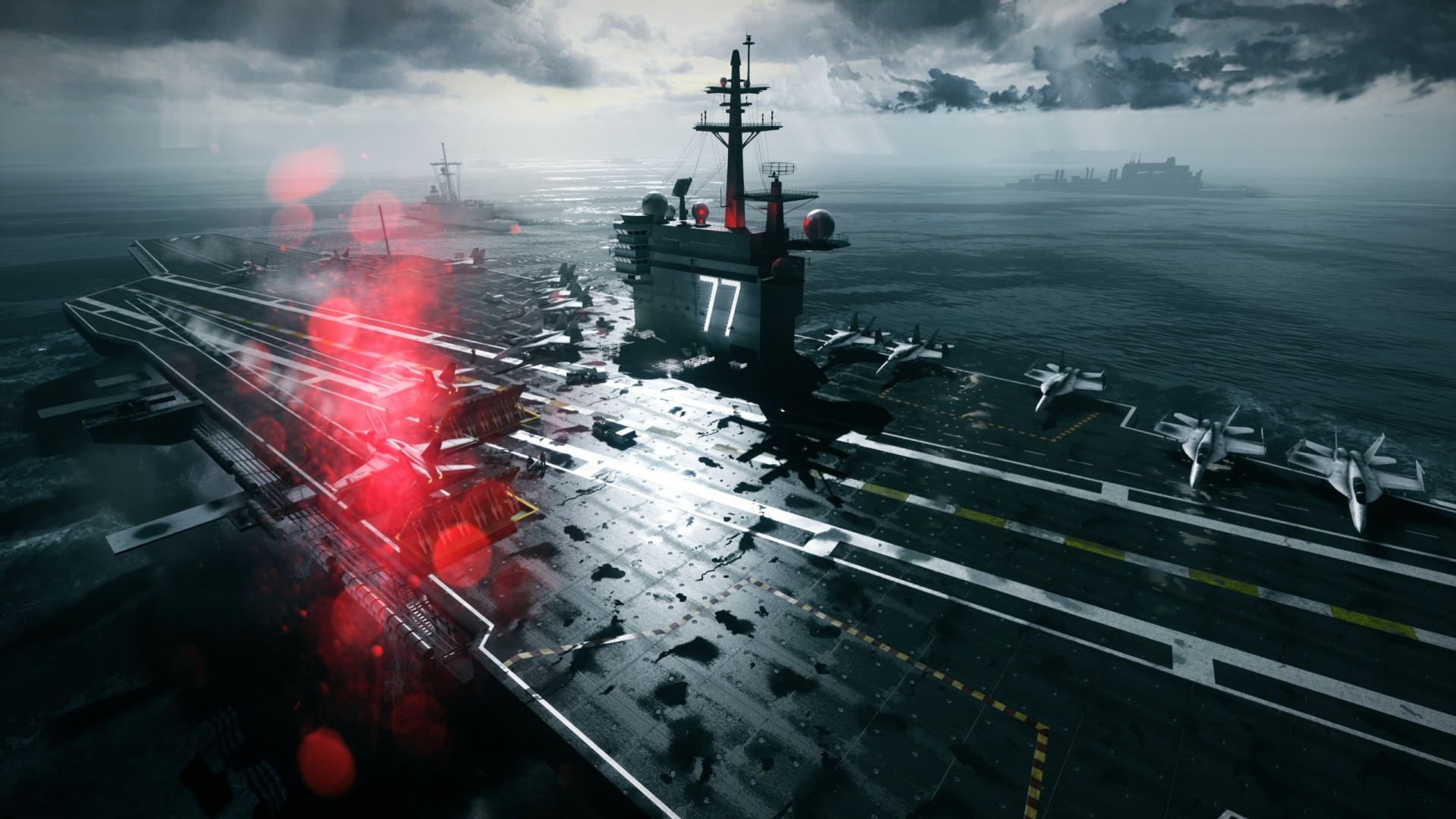 plane black carrier water sea ship battlefield war ocean