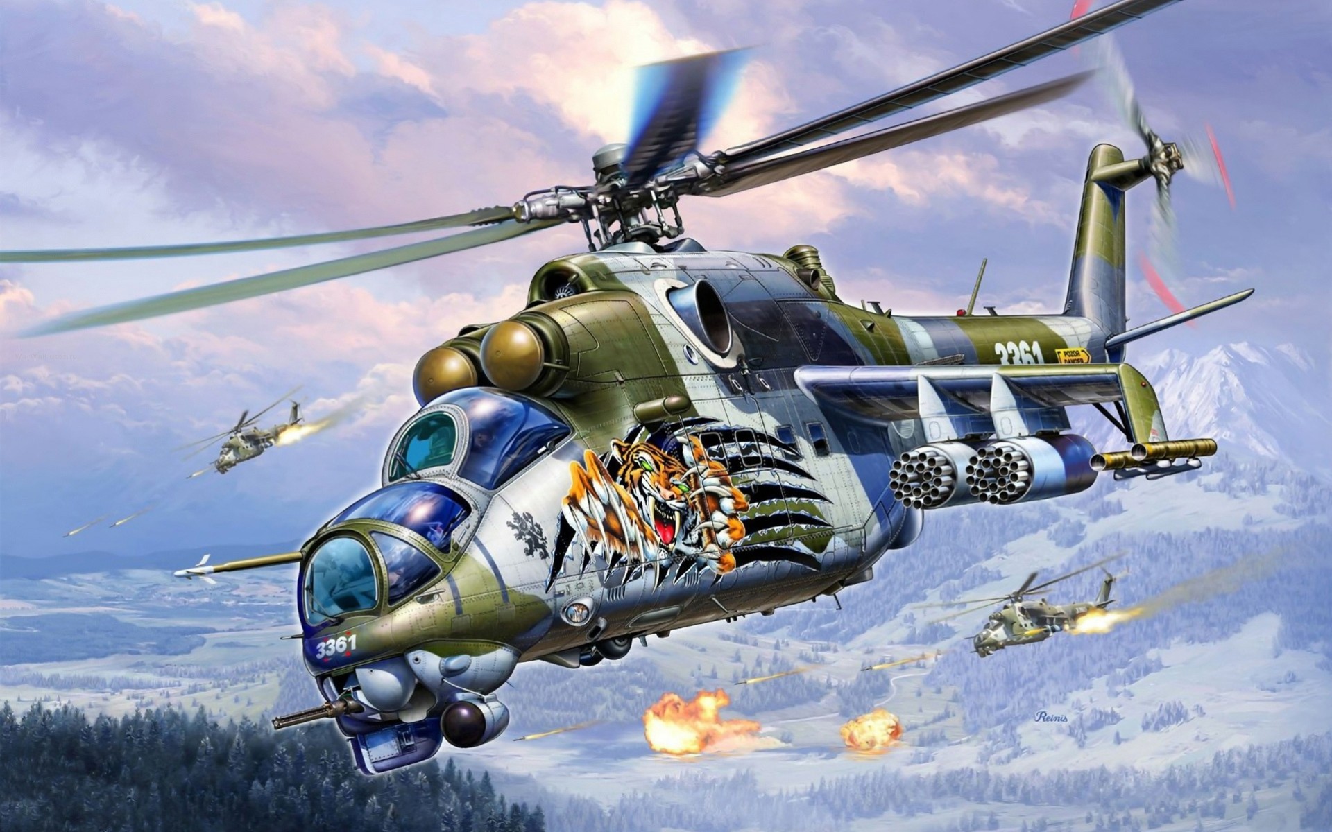 art russia freight helicopters mi-24 soviet