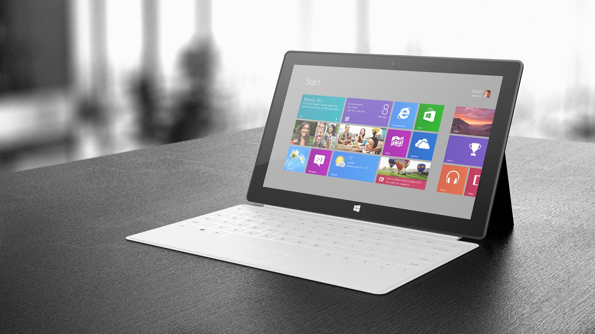 microsoft superficie 2 tablet windows 8 bianco hi-tech