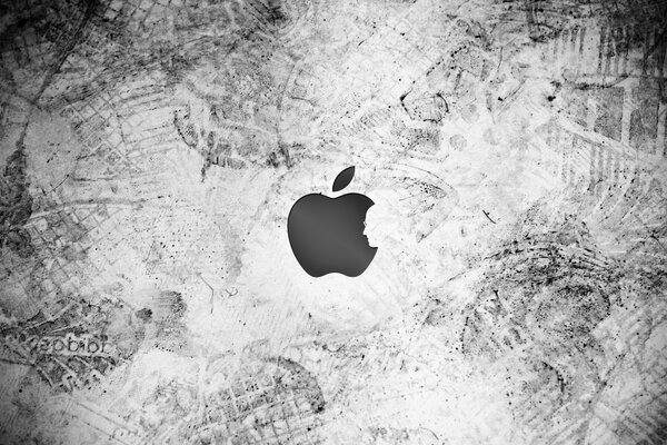 iPhone-Logo auf Wandhintergrund