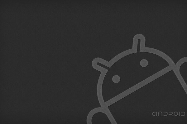 Android logo on a dark background