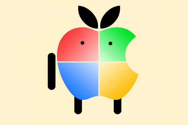 Logo marki Appl w połączeniu z systemem Windows