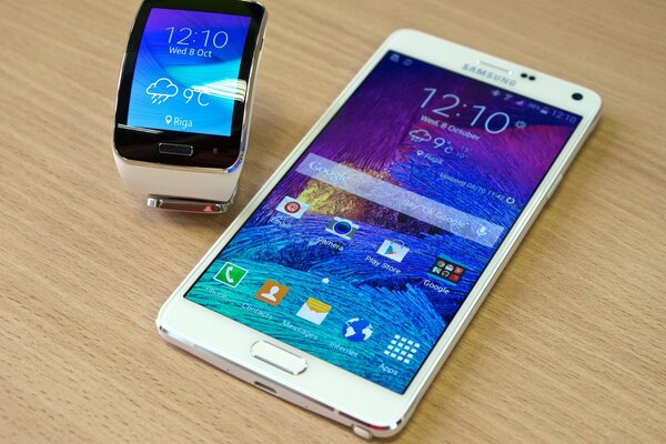 The watch is a white smartphone with synchronization