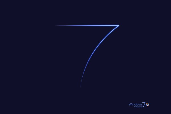 Windows seven logo on a blue background