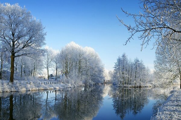 La calma di una gelida mattina d inverno